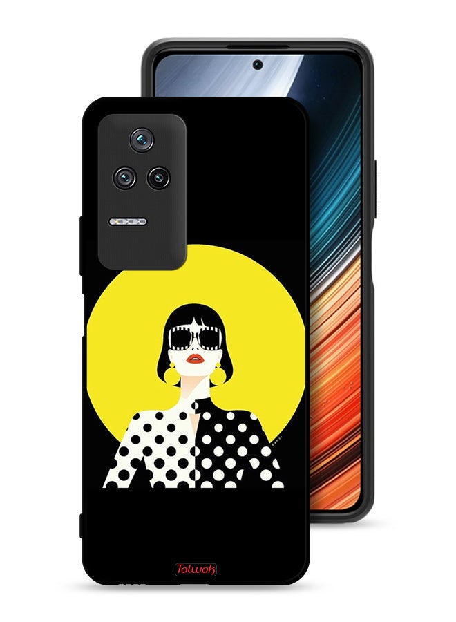 Tolwak Xiaomi Redmi K50 Pro Protective Case Cover Stylish Girl Art - Image 1