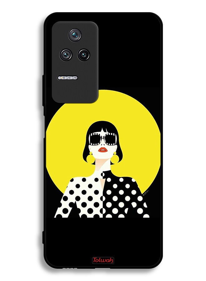 Tolwak Xiaomi Redmi K50 Pro Protective Case Cover Stylish Girl Art - Image 2