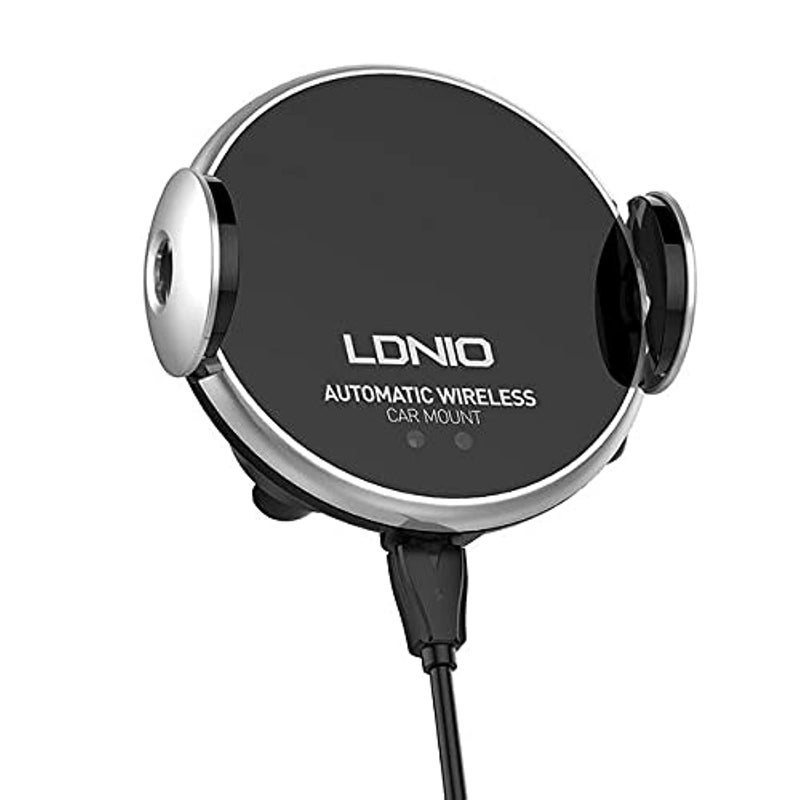Ldnio Car Holder with a wireless high speed charger opens and closes automatically MA02