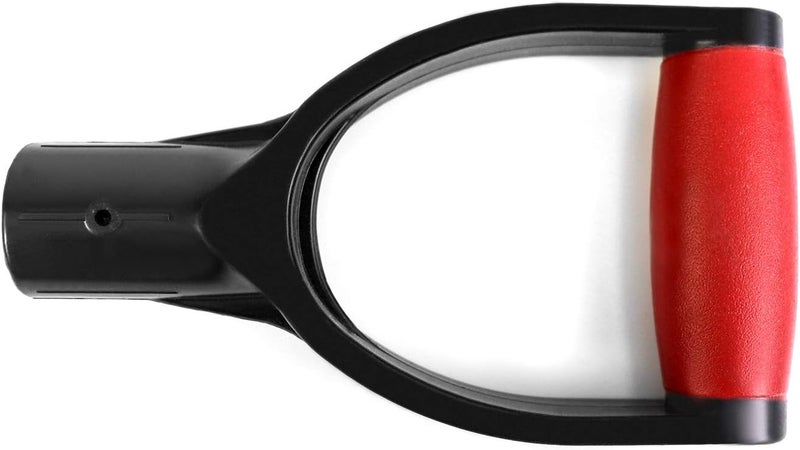 QWORK Plastic Spade Shovel with D Grip, 1-1/4" Polypropylene Shovel Handle for Digging and Raking - Image 2