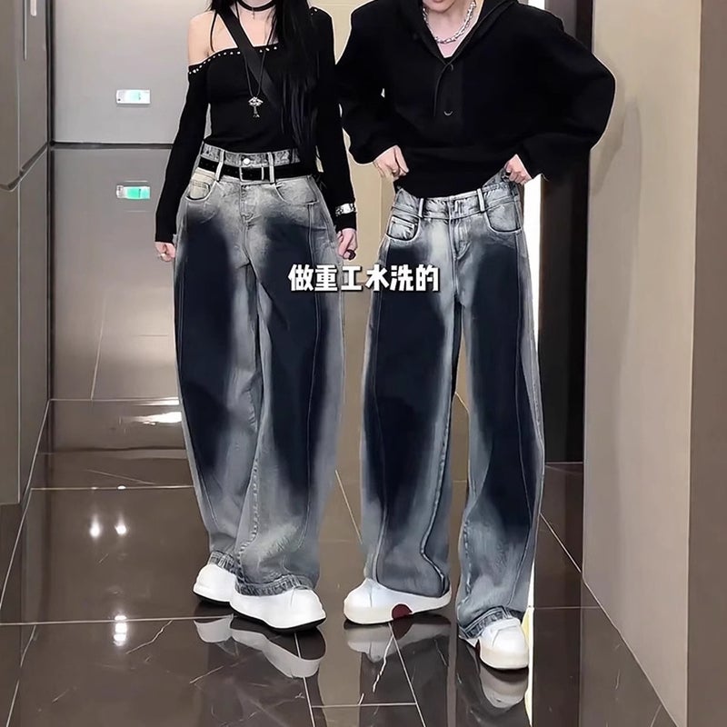 Unisex Classic Denim Jeans Loose Fit Daily Outdoor Wear - Image 5