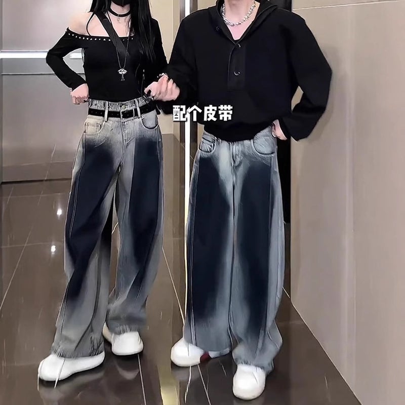 Unisex Classic Denim Jeans Loose Fit Daily Outdoor Wear - Image 4