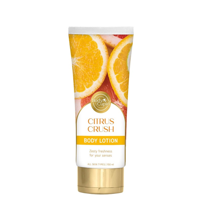 Body Cupid Citrus Crush Body Lotion Hydrating Refreshing Body Moisturizer with Zesty Citrus Extracts FastAbsorbing NonGreasy Formula 150ml - Image 1