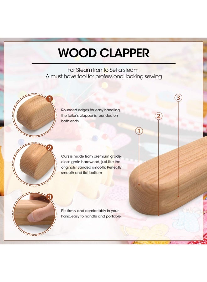 Mardili Hard Wood Tailors Clapper for Steam Iron to Set a steam - Image 5