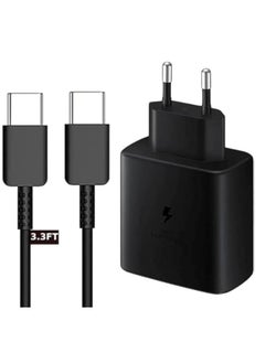 45W Fast Charger Type-C for samsung Galaxy Note S21 S23 10 Ultra S10 S9 Plus S22 S22 Ultra Galaxy S24,Galaxy S24 Ultra,Galaxy M5,Galaxy F5 شاحن اصلي بيعلم علميتن وسوبر سوبر فاست