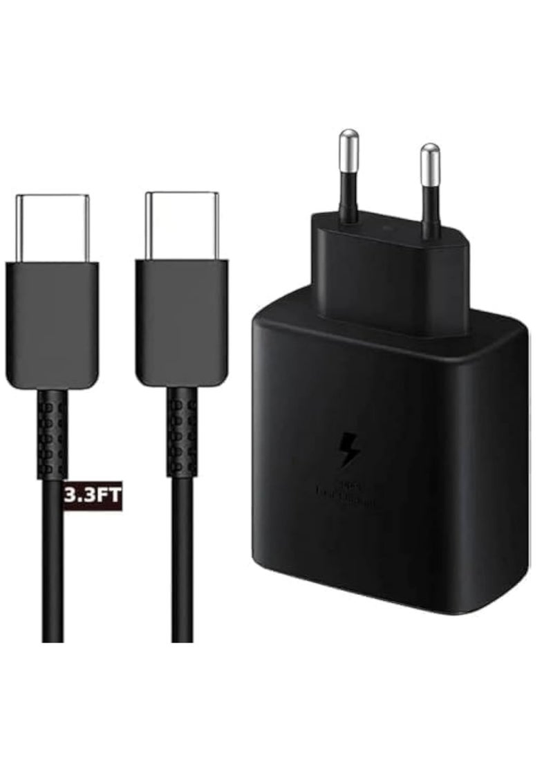 Generic - 45W Fast Charger Type-C for samsung Galaxy Note S21 S23 10 Ultra S10 S9 Plus S22 S22 Ultra Galaxy S24,Galaxy S24 Ultra,Galaxy M5,Galaxy F5 شاحن اصلي بيعلم علميتن وسوبر سوبر فاست - Image 1