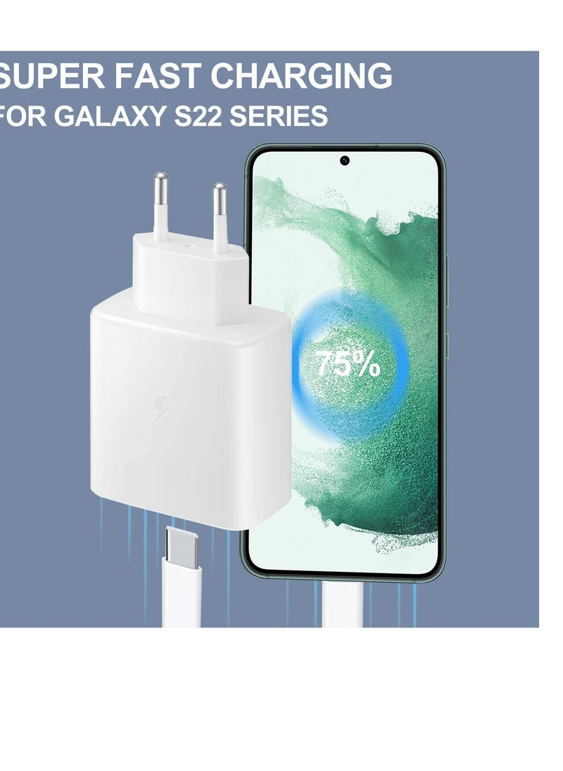 Generic - 45W Fast Charger Type-C for samsung Galaxy Note S21 S23 10 Ultra S10 S9 Plus S22 S22 Ultra Galaxy S24,Galaxy S24 Ultra,Galaxy M5,Galaxy F5 شاحن اصلي بيعلم علميتن وسوبر سوبر فاست - Image 1