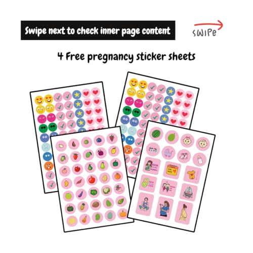 Bop Canvases Pregnancy Journal for Pregnant Women – 40-Week Bump Tracker & Memory Book with Stickers | Guided Pregnancy Planner with Prompts, Milestone Pages & Hardcover Keepsake | Gift for Expecting Moms, mothers day gift (Awaiting your arrival) - Image 4