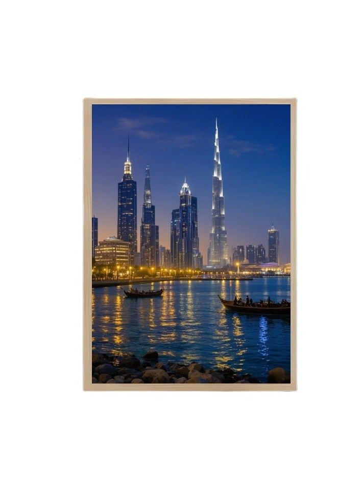 Anna 8-Inch LED Lighted Decorative Mirror Art - Night Light for Bedroom, Living Room, and Study - Creative Home Decor - Image 1