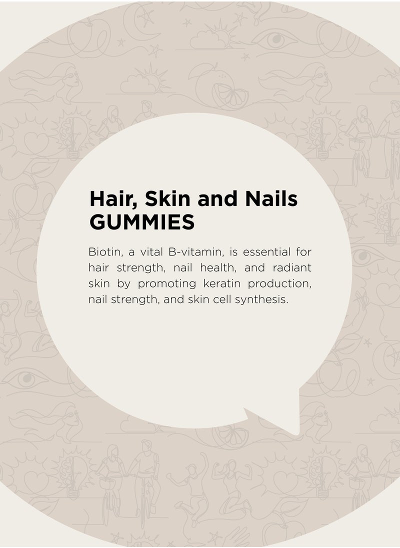 Oh My Oh - Hair, Skin and Nails Gummies - Supplements to Support Healthy Hair, Skin and Nails - 90 Gummies - Image 1