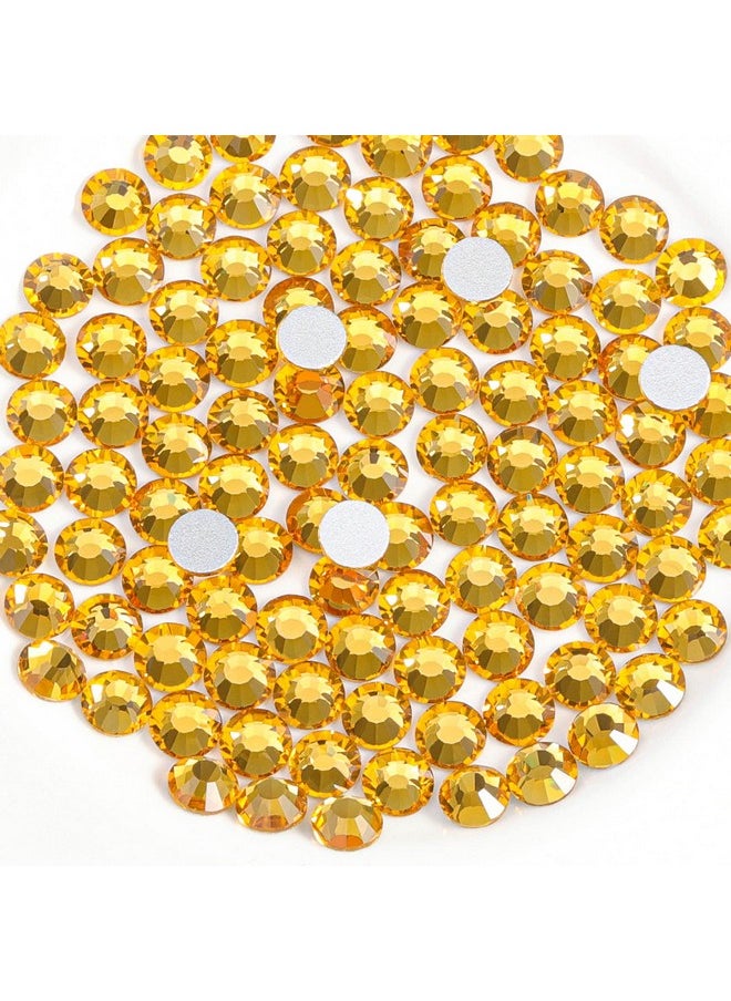 BEADSLAND 1440Pcs Flat Back Crystal Rhinestones Round Gems For Nail Art And Craft Glue Fix, Topaz,Ss20,4.64.8Mm  - Image 1