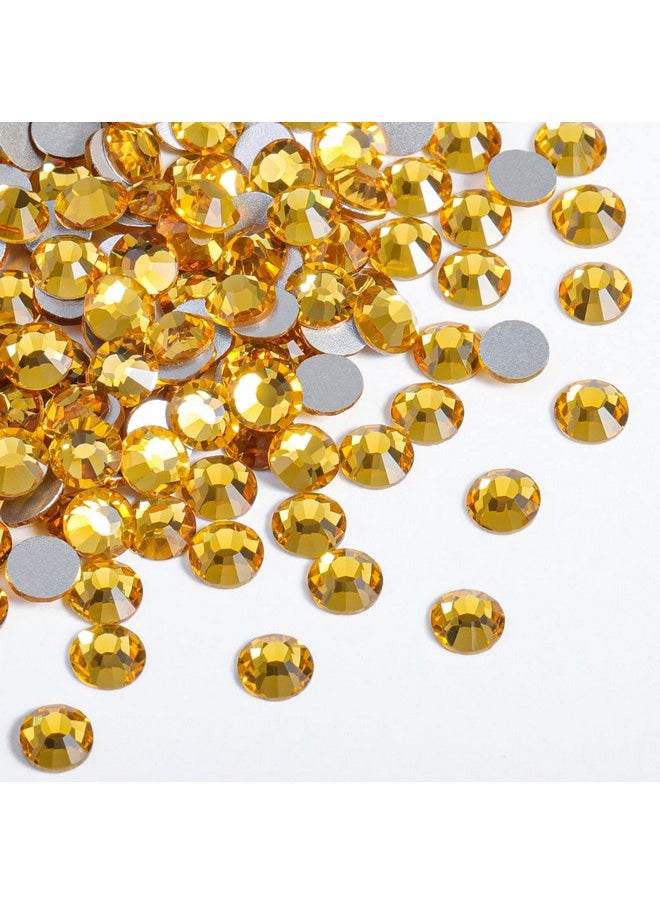 BEADSLAND 1440Pcs Flat Back Crystal Rhinestones Round Gems For Nail Art And Craft Glue Fix, Topaz,Ss20,4.64.8Mm  - Image 2