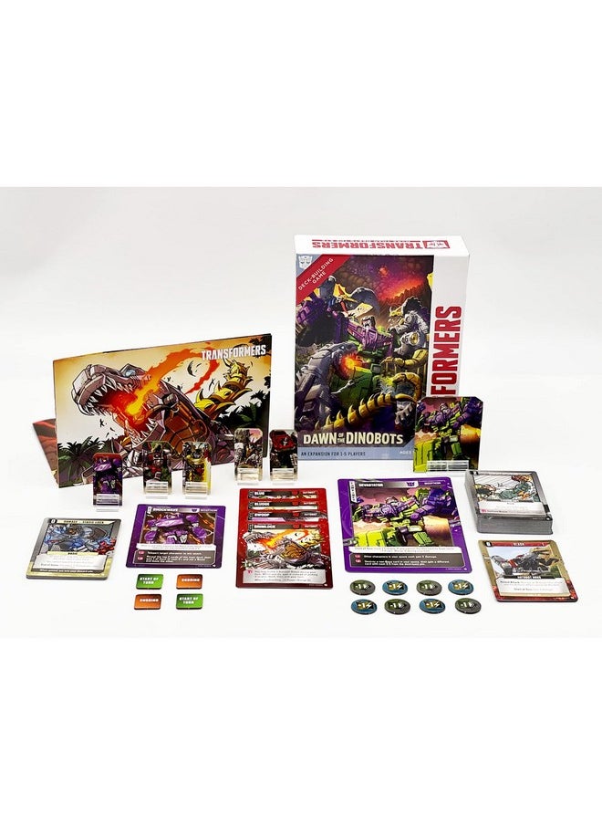 Transformers Deckbuilding Game Dawn Of The Dinobots Expansion Ages 14+ 15 Players 4590 Mins