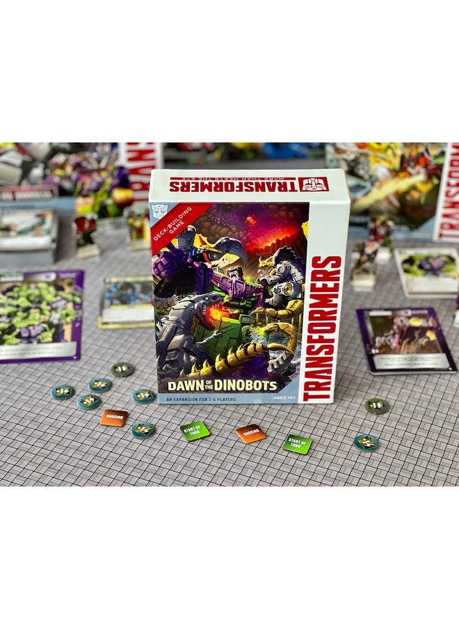 Transformers Deckbuilding Game Dawn Of The Dinobots Expansion Ages 14+ 15 Players 4590 Mins