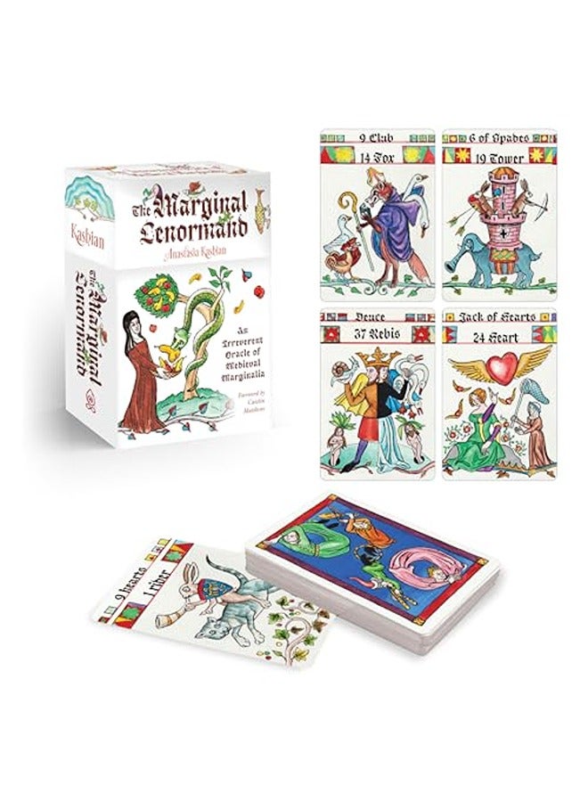 The Marginal Lenormand: An Irreverent Oracle of Medieval Marginalia (Lenormand Box Set with 37 Cards