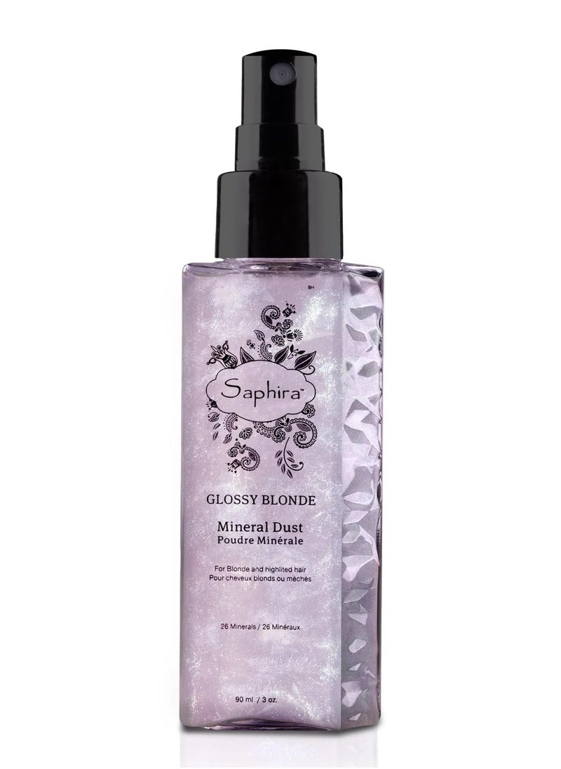 Saphira - Saphira Glossy Blonde Mineral Dust Spray - 90ml, Enhances Shine and Volume - Image 1