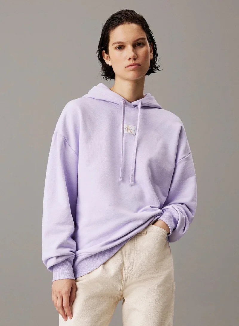Calvin Klein Jeans Oversized Terry Badge Hoodie