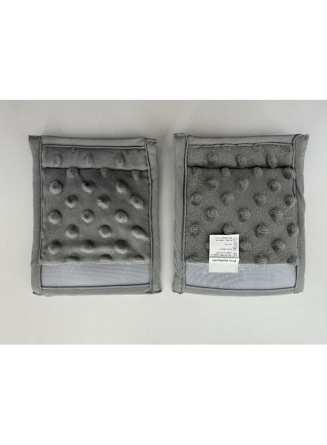 Pro Goleem Car Seat Strap Covers for Babies Unisex Soft Car Seat Strap Shoulder Pads for All Car Seats, Stroller, Pushcar, Small Size Designed for Newborn Gray - Image 5