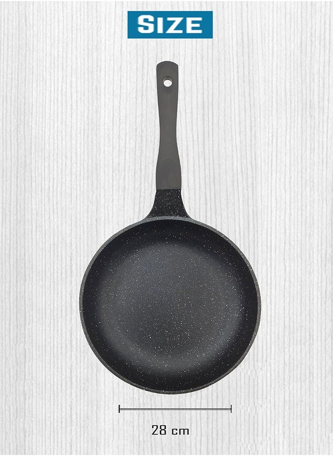 ROYAL KITCHEN Cresta Frying Pan 28 cm – Non Stick Diecast Marble Coated, Durable and Stylish Design, Ergonomic Stay-Cool Handle, Perfect for Everyday Cooking and Even Heat Distribution - pzsku/Z10E58D7440179CB30821Z/45/_/1734160343/1fe1a6e1-3edc-4188-a106-c7f84b3adfc9