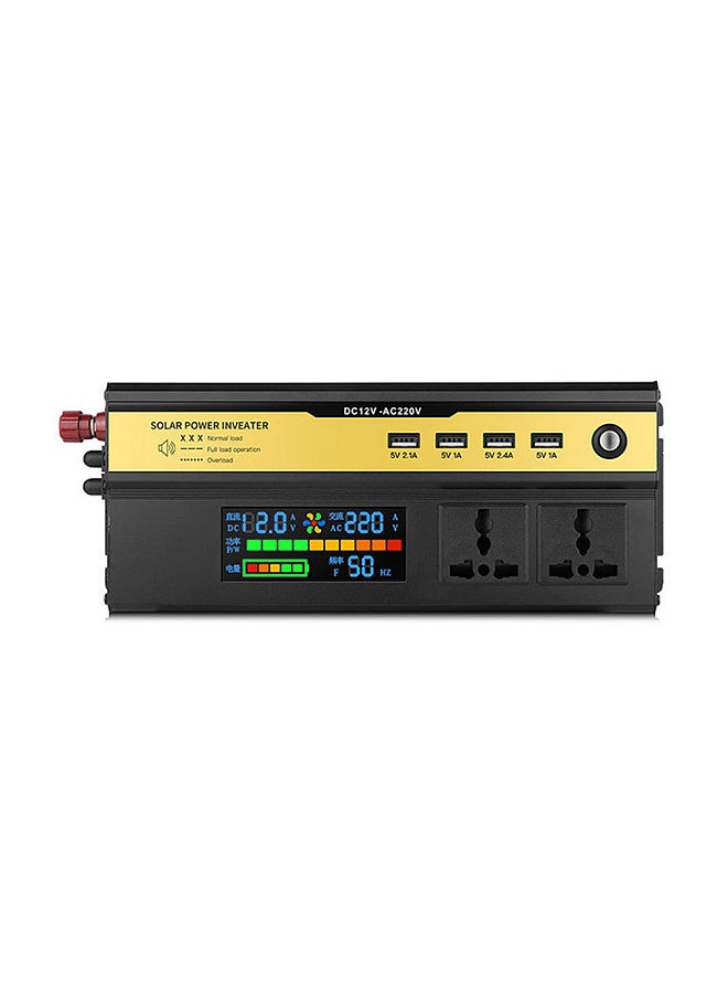 Generic - 6000W Car Power Inverter LED Digital Modified Sinewave Inverter 12V to 220V Converter with AC Outlets 4 USB Charging Ports for Car Vehicle Home Laptops - Image 1