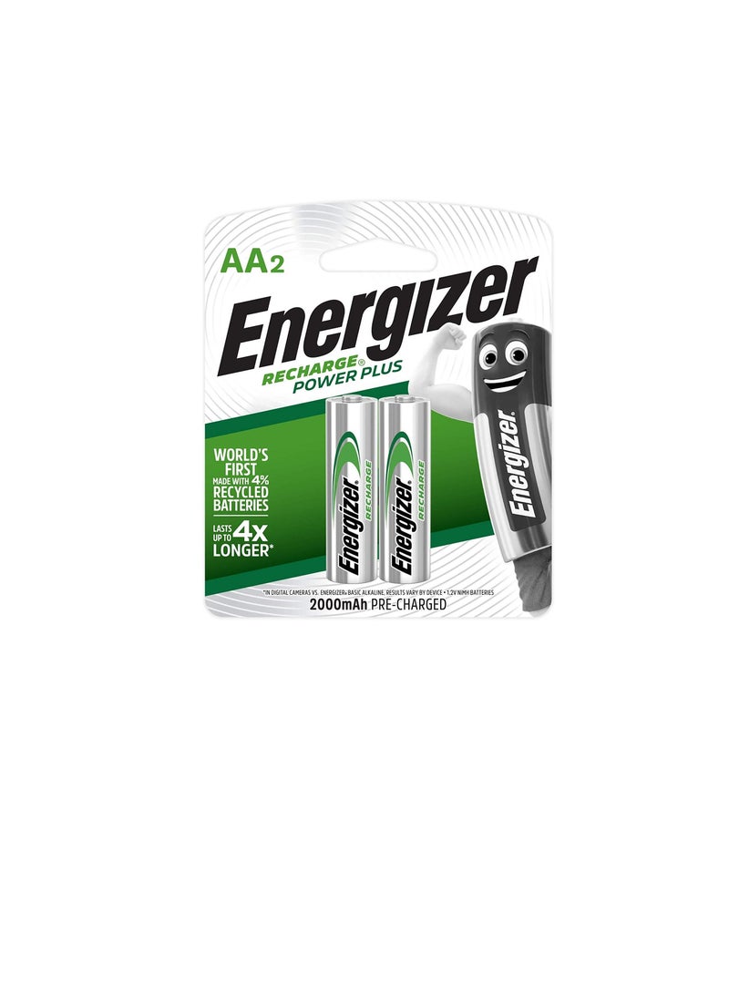 Energizer Rechargeable AA Batteries NH15 BP2 - Image 1