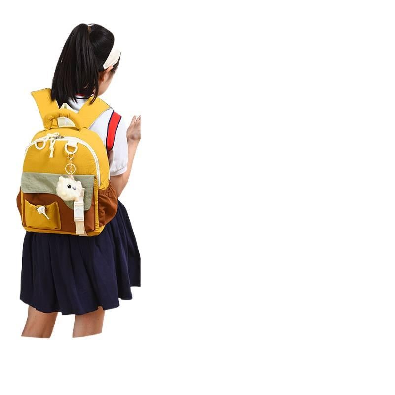 Black Preschool Kids Backpack for Boys and Girls with Cartoon Design, Curved Shoulder Straps, and Large Capacity Comfortable Carry and Daily School Travel Storage - NADI - Image 5