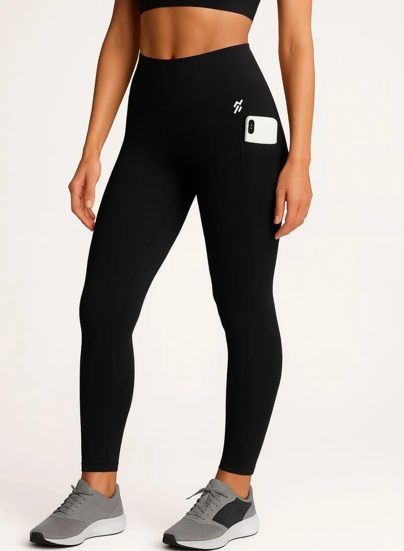 Moveletix Women's Training High-Waist Leggings with Pocket and Cardslot