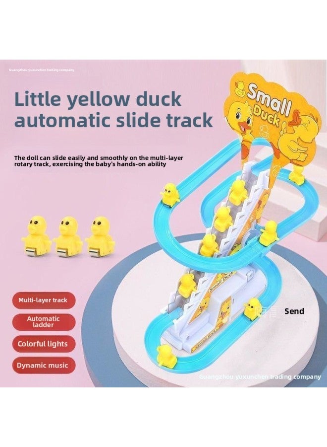 Children's Internet Celebrant Little Duck Singing Chick Little Yellow Duck Climbing Stairs Track Toy Slide Baby Slide-Color:Separate 3 Little Yellow Ducks-Match [no Battery]] - Image 5