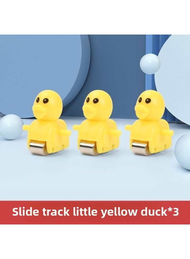 Children's Internet Celebrant Little Duck Singing Chick Little Yellow Duck Climbing Stairs Track Toy Slide Baby Slide-Color:Separate 3 Little Yellow Ducks-Match [no Battery]] - Image 1