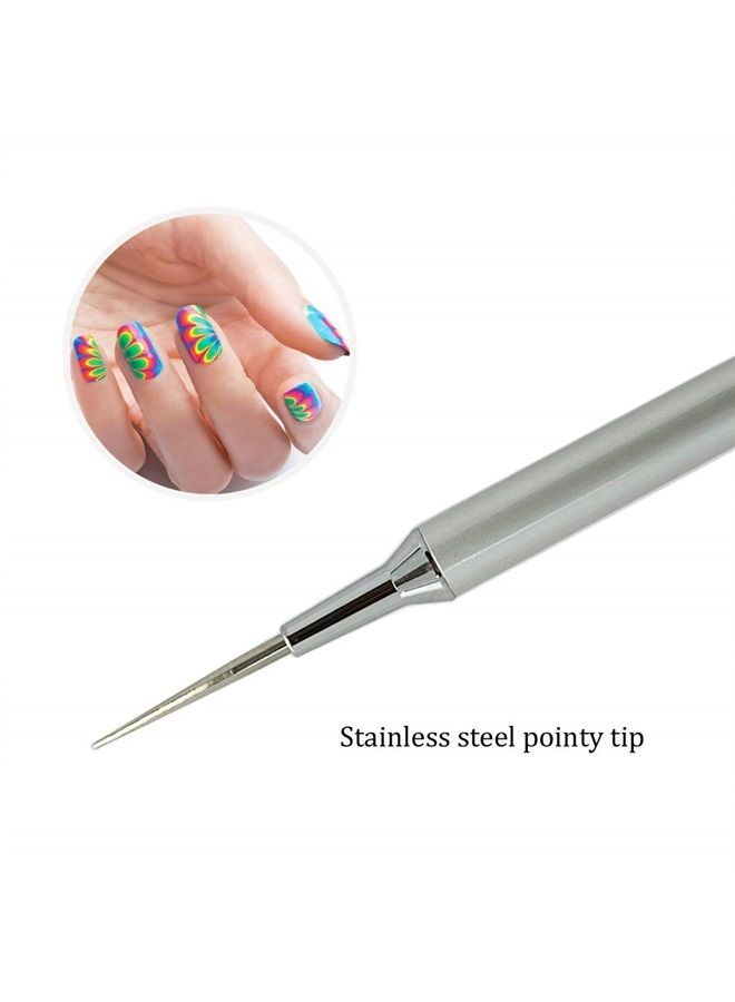 Winstonia Nail Art Water Marble Tool for Watermarbling Pattern Manicure – Pointy Stainless Steel Picker Pen - Image 2