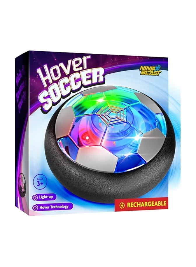 Ninja Blast Hover Soccer Ball for Kids - Boy Birthday Gifts - Indoor Toy Games Gift for Boys Age 6, 7, 8, 9, 10, 11, 12 Year Old - Light-Up Toys Game for Kid - 6-8, 8-12 - Gifts for 8 Year Old Boy - Image 1
