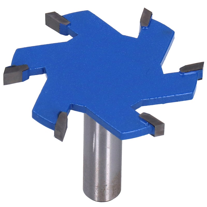 6Flute Router Bit TSlot Woodworking Slotting Milling Cutter Alloy Carbon Steel Extended Shank(1/2 Shank ) - Image 2