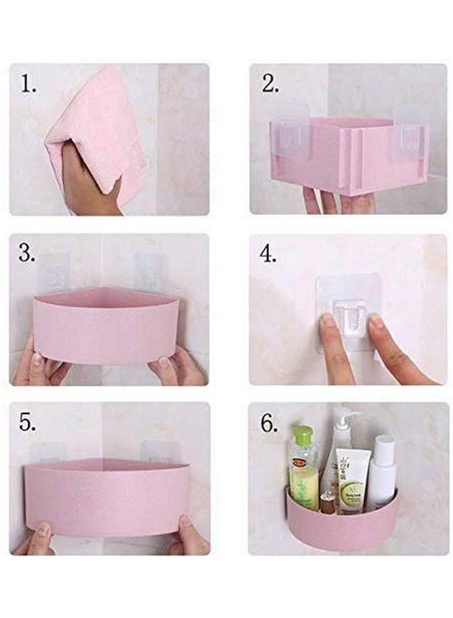 MOSHTU Strong Magic Adhesive Sticker for Bathroom Self Corner Shelves Soap Box (Only Stickers) (10Pcs Set) - Image 4