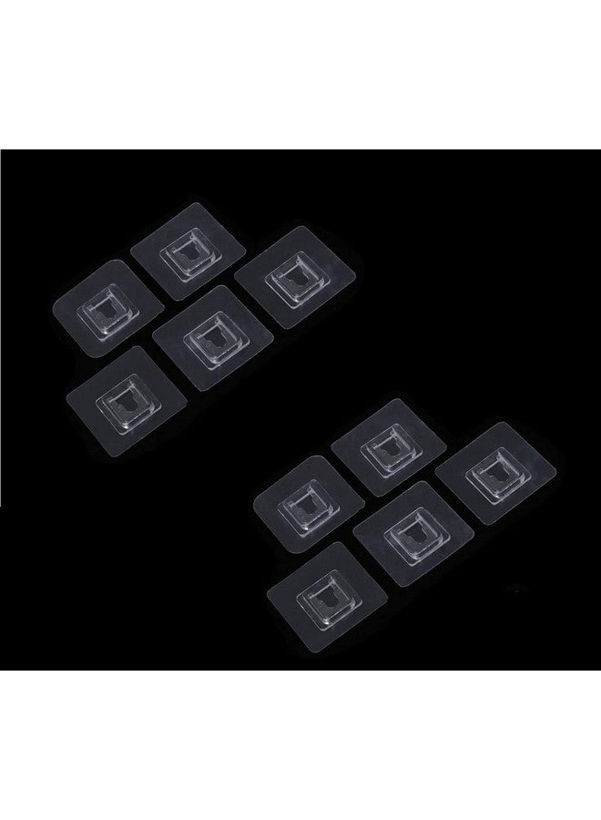 MOSHTU Strong Magic Adhesive Sticker for Bathroom Self Corner Shelves Soap Box (Only Stickers) (10Pcs Set) - Image 1