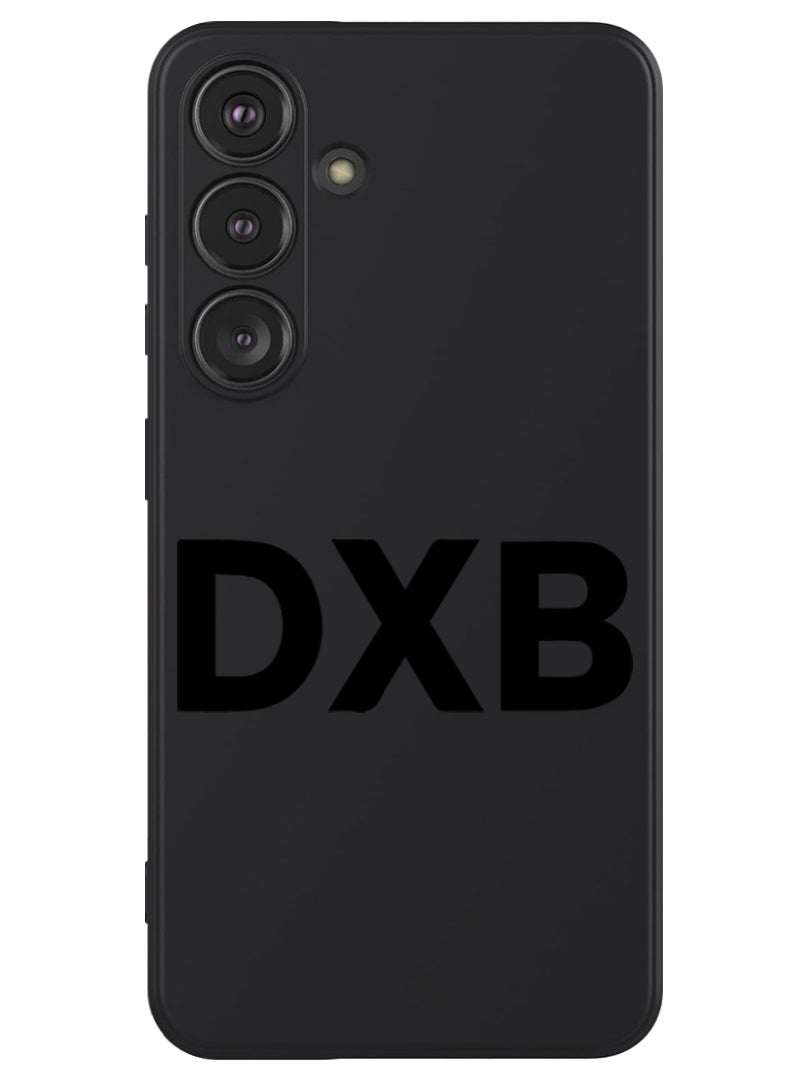 Theodor Protective Slim Fit Case Liquid Silicone Cover with Full Body Protection Anti-Scratch Shockproof Case For Samsung Galaxy S24 (Black) - DXB Black - Image 1