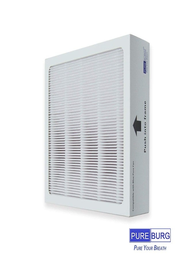 PUREBURG Replacement Filter Compatible with Blueair Pure Fan Auto,Blue Pure Purifying Fan, 2-Pack H13 HEPA Air Clean Dust - Image 4