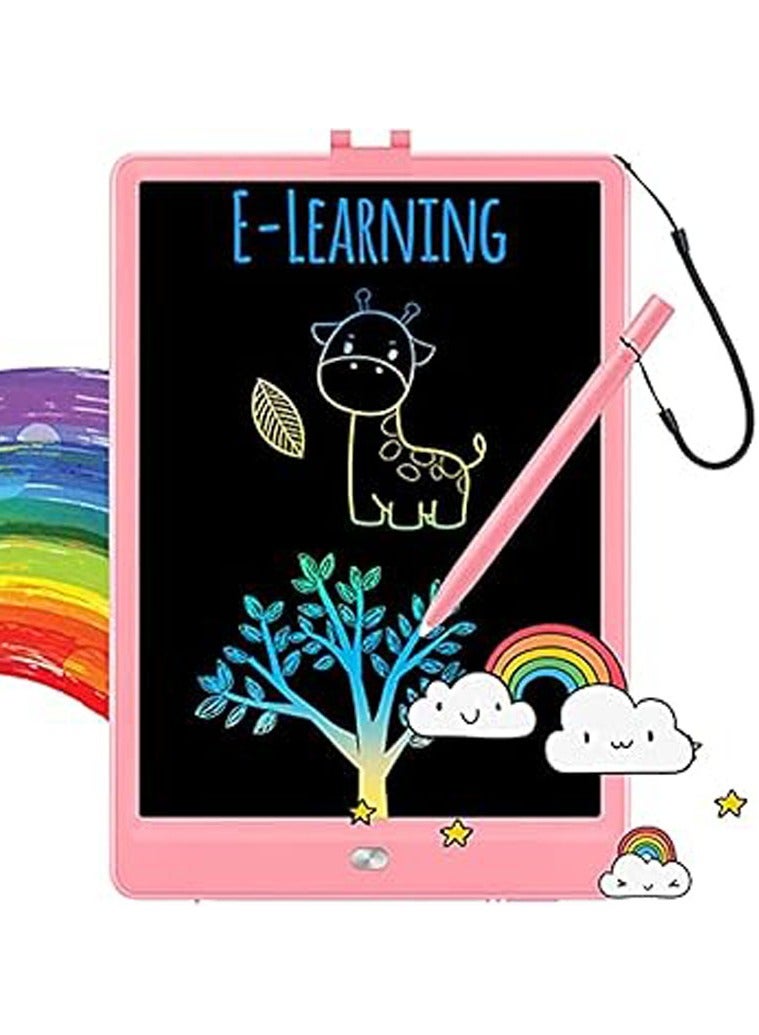 LCD Writing Tablet Doodle Board, 10 inch Colorful Drawing Tablet Writing Pad, Girls Gifts Toys for 3 4 5 6 7 Year Old Girls Boys  - Image 1