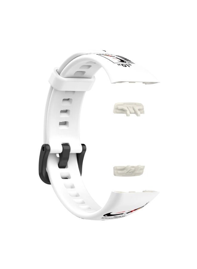 Sport Watch Strap Compatible with Honor Band 6 / Huawei Band 6 Bracelet, Sweatproof Lightweight Silicone Wristband Replacement Band Compatible with Honor Band 6