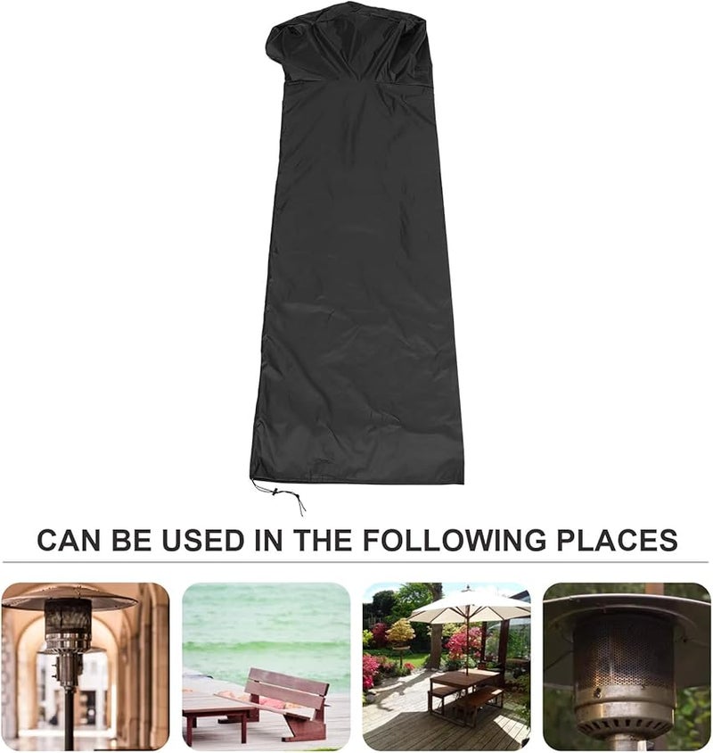 Waterproof Patio Heater Cover 210D Oxford Fabric Protector 221X85X48Cm - Image 5