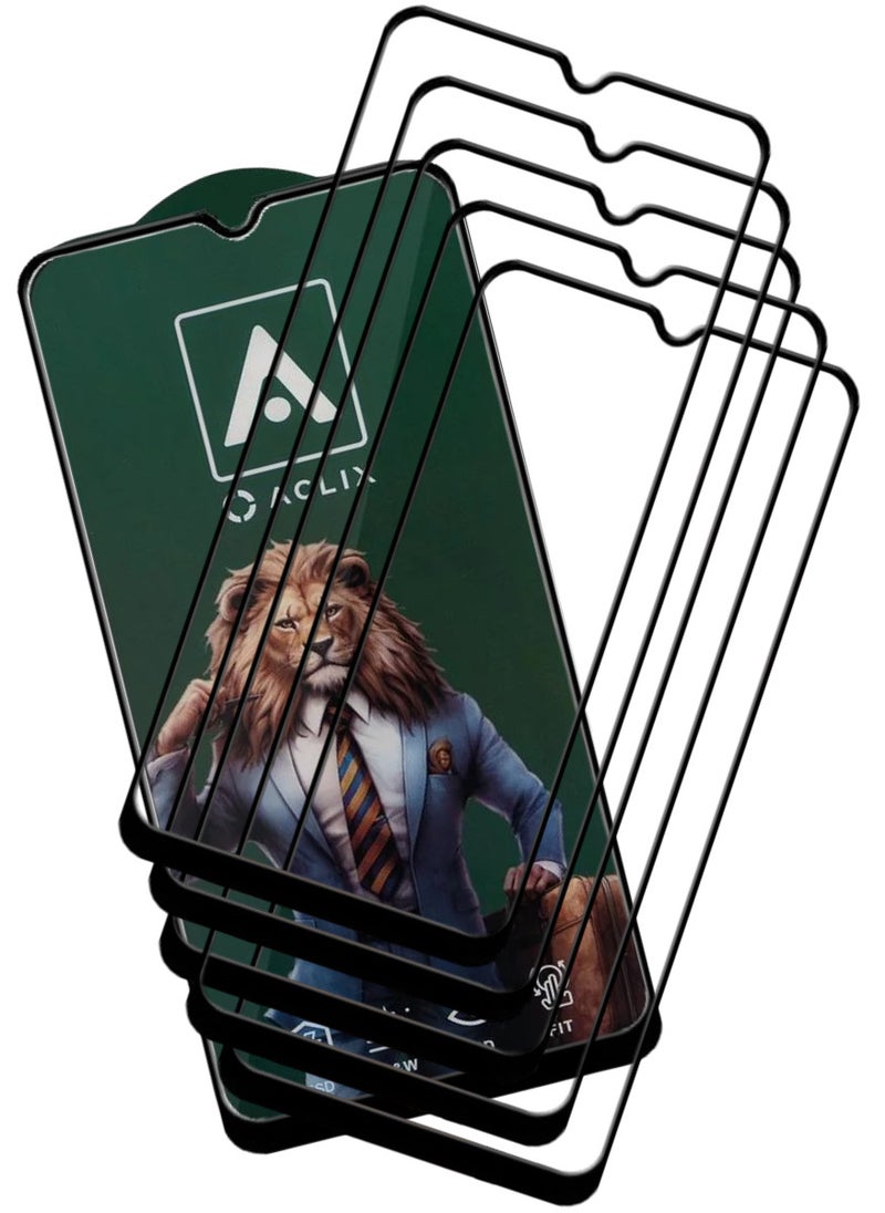 ACLIX 5 Pieces Antistatic ESD Dustproof Premium Quality High Definition Tempered Glass Screen Protector Designed For Samsung Galaxy M13 - Image 1