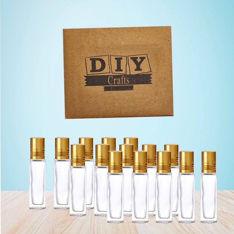 DIY Crafts DIY Crafts Pack of 6 Pcs As Image 10 ml Clear Glass Roller Ball Bottles Travel Empty Refillable Essential Oil Roller Bottles Fragrance Perfume Lip Balms Liquid Roll OPack of 6 Pcs As Image  - Image 2