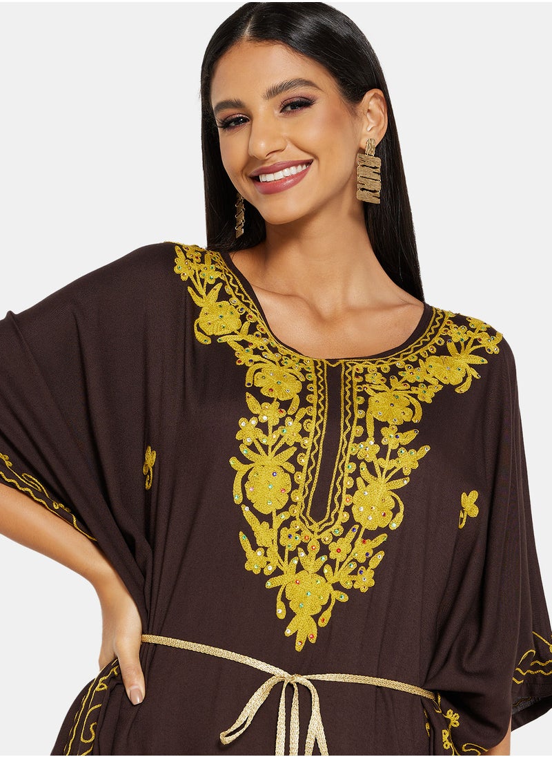 ARABIAN CLOSET EMBROIDERED KAFTAN  - Image 3
