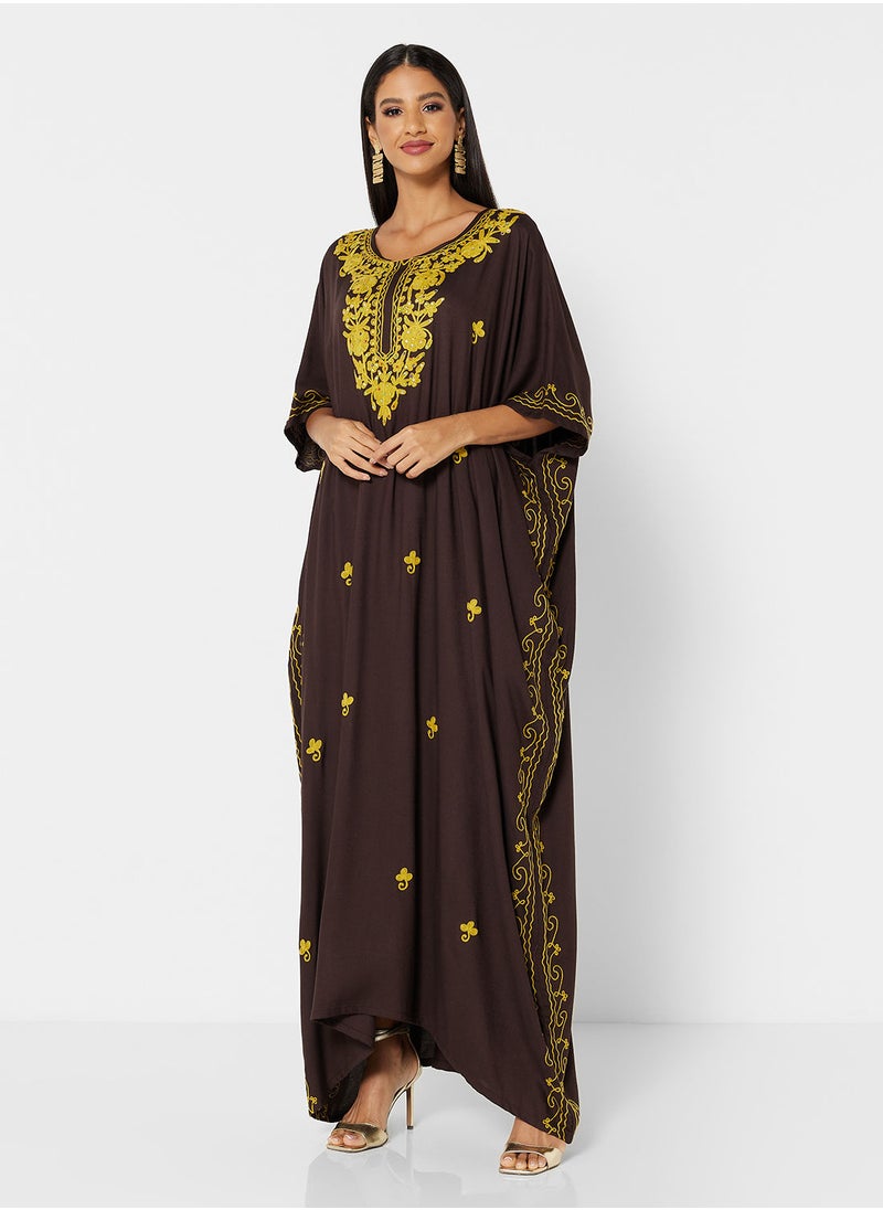 ARABIAN CLOSET EMBROIDERED KAFTAN  - Image 4