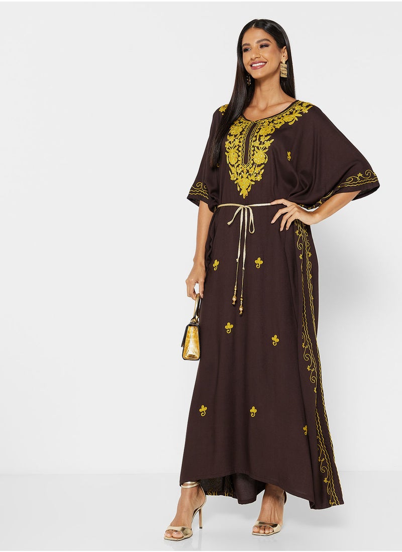 ARABIAN CLOSET EMBROIDERED KAFTAN  - Image 5