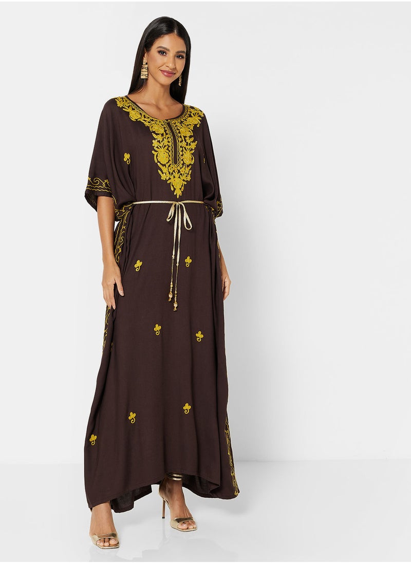 ARABIAN CLOSET EMBROIDERED KAFTAN  - Image 1