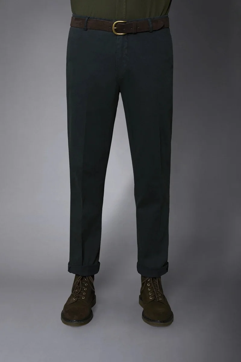Doppelganger  Men's classic chino pants regular fit - Anthracite for Men | Best Price UAE