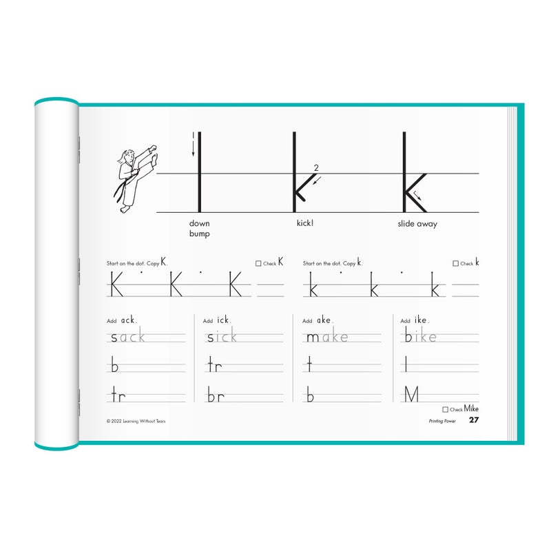 Learning Without Tears, Printing Power, Student Workbook, Age 7+, 2nd Grade+, Handwriting Practice, Writing Book, School & Home, Language Arts, Tutoring - Image 3