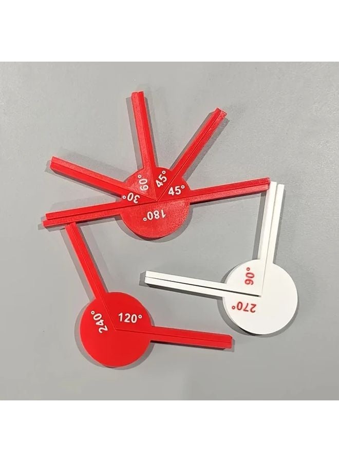 9 Packs Math Angle Display Tools Geometric Angle Teaching Aids Set Learning Accessories - Image 1