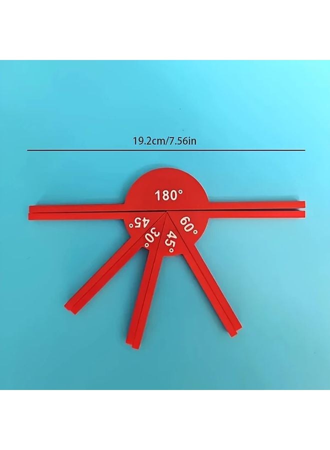 9 Packs Math Angle Display Tools Geometric Angle Teaching Aids Set Learning Accessories - Image 4