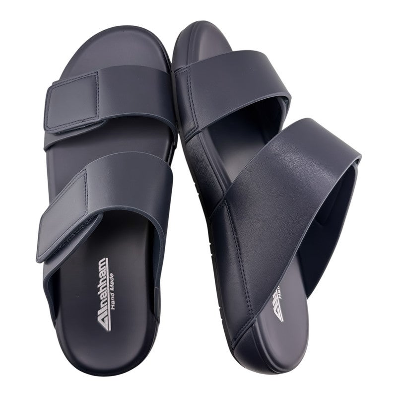 النهام صندل عربي يدوي الصنع للرجال من AL NAHHAM | شبشب رجالي خارجي | شبشب مفتوح من الأمام للاستخدام اليومي | جلد عربي أصلي| تصميم عربي جديد | نعل داخلي مختلف اللون| مريح وخفيف الوزن - Image 2